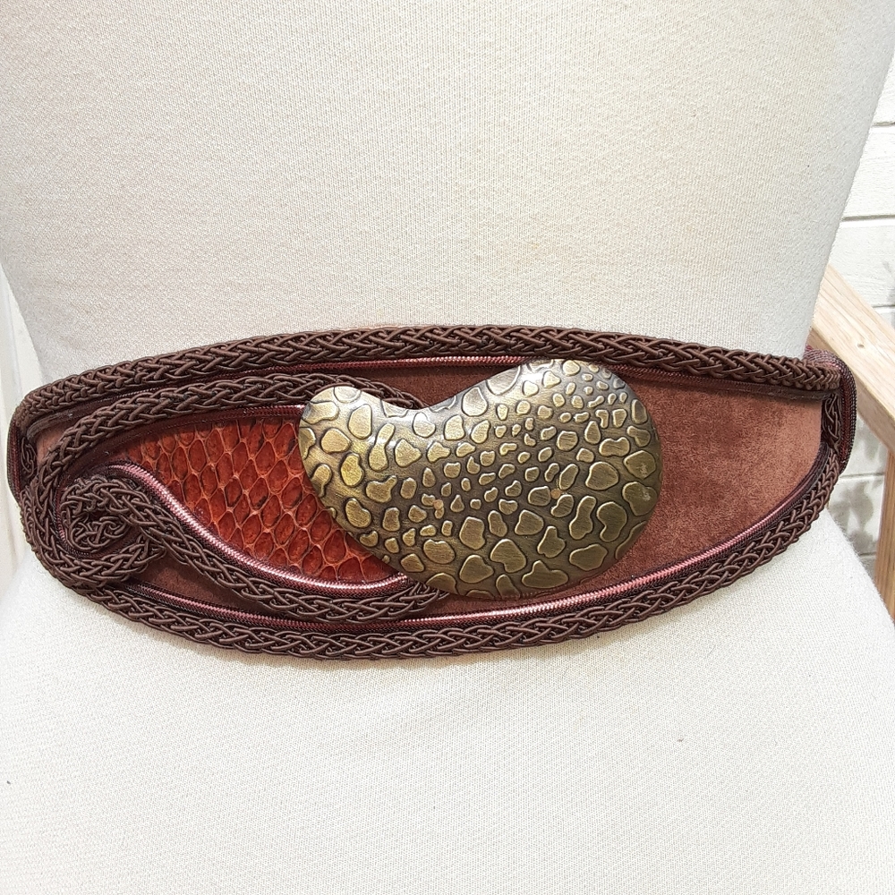 Vtg Carolyn Tanner Designs Atlanta Brown Belt